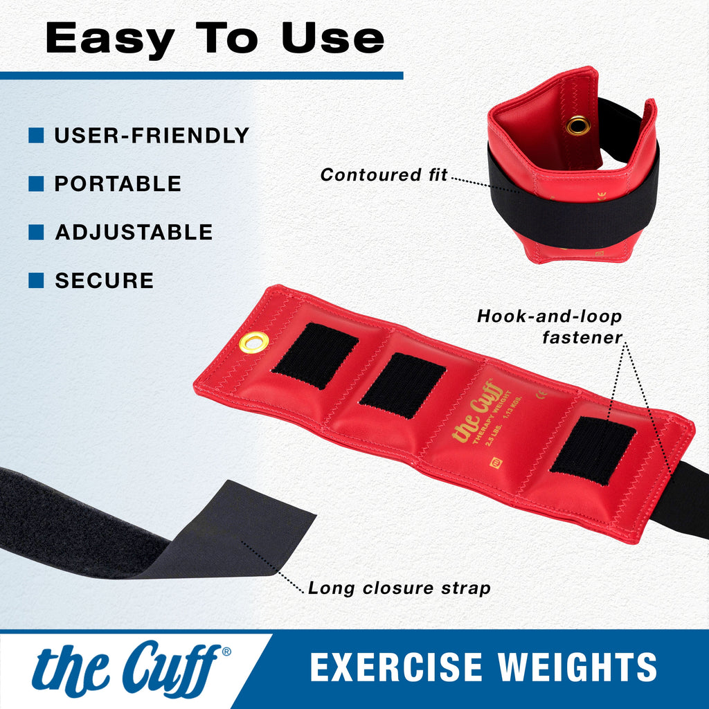 Original Adjustable Ankle and Wrist Weight for Yoga, Dance, Running, Cardio, Aerobics, Toning, and Physical Therapy. 10 Lb - Brown
