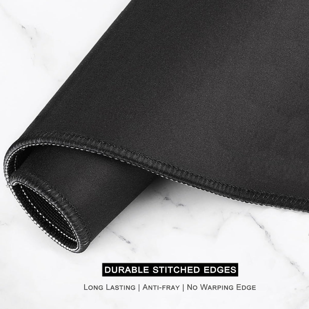 Extended Mouse Pad, XXL Gaming Mouse Pads, Large Big Mousepad Laptop Computer Keyboard Mat Desk Pad with Non-Slip Base Stitched Edge for Gaming Office, 35.5 X 15.7 Inch, Tropical Leaves